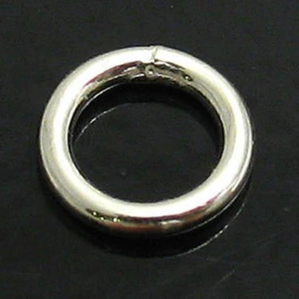 STERLING SILVER CLOSED RINGS. 5MM. PACKET OF 10.